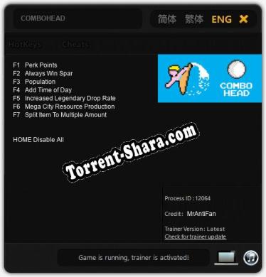COMBOHEAD: ТРЕЙНЕР И ЧИТЫ (V1.0.38)