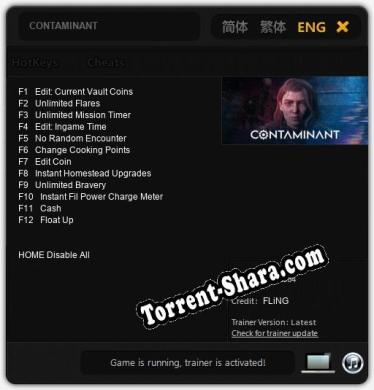 CONTAMINANT: Читы, Трейнер +12 [FLiNG]
