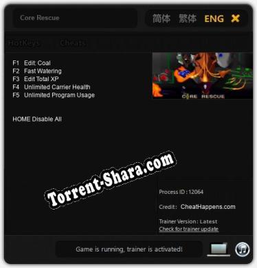 Core Rescue: Читы, Трейнер +5 [CheatHappens.com]
