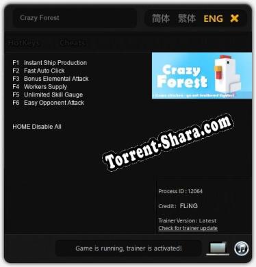 Crazy Forest: Читы, Трейнер +6 [FLiNG]