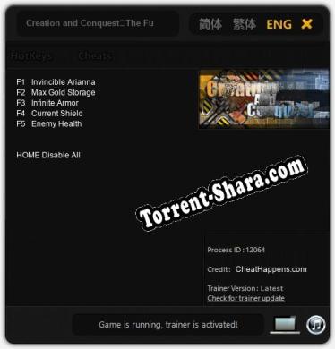 Creation and Conquest：The Future War: Читы, Трейнер +5 [CheatHappens.com]
