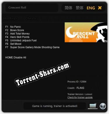 Трейнер для Crescent Roll [v1.0.2]
