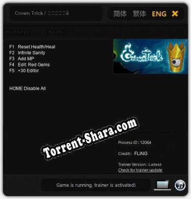 Crown Trick / 不思议的皇冠: ТРЕЙНЕР И ЧИТЫ (V1.0.63)