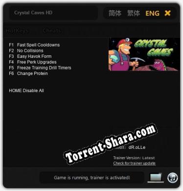 Crystal Caves HD: ТРЕЙНЕР И ЧИТЫ (V1.0.83)