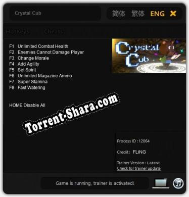 Crystal Cub: ТРЕЙНЕР И ЧИТЫ (V1.0.82)
