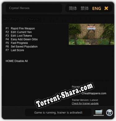 Crystal Heroes: ТРЕЙНЕР И ЧИТЫ (V1.0.83)