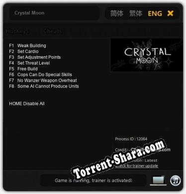 Crystal Moon: ТРЕЙНЕР И ЧИТЫ (V1.0.25)
