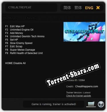 CTRLALTREPEAT: ТРЕЙНЕР И ЧИТЫ (V1.0.48)
