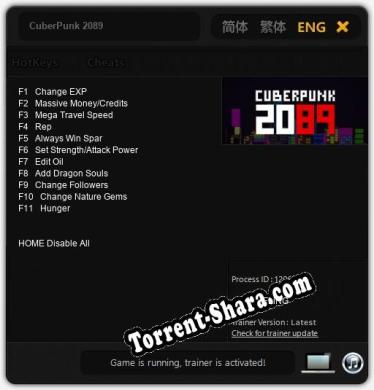 CuberPunk 2089: ТРЕЙНЕР И ЧИТЫ (V1.0.16)