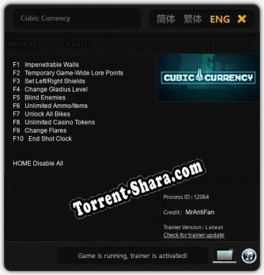 Cubic Currency: Читы, Трейнер +10 [MrAntiFan]