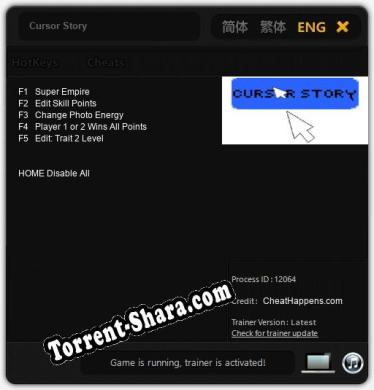 Трейнер для Cursor Story [v1.0.2]