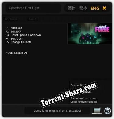 Cyberforge First Light: Читы, Трейнер +5 [dR.oLLe]