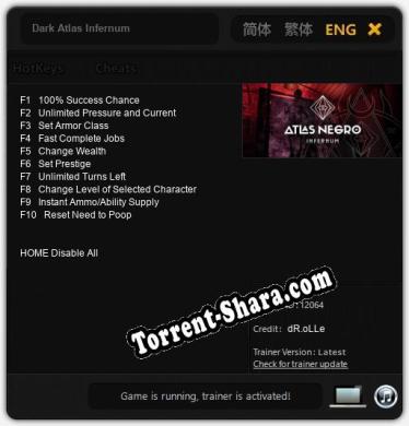 Dark Atlas Infernum: Трейнер +10 [v1.1]
