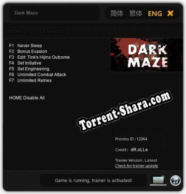 Dark Maze: Читы, Трейнер +7 [dR.oLLe]