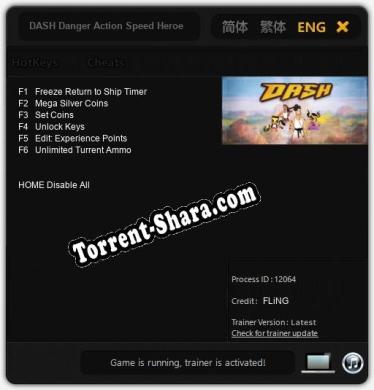 DASH Danger Action Speed Heroes: Трейнер +6 [v1.5]