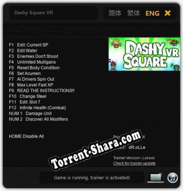 Dashy Square VR: ТРЕЙНЕР И ЧИТЫ (V1.0.93)