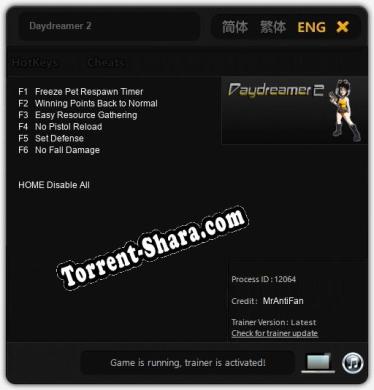 Daydreamer 2: Читы, Трейнер +6 [MrAntiFan]