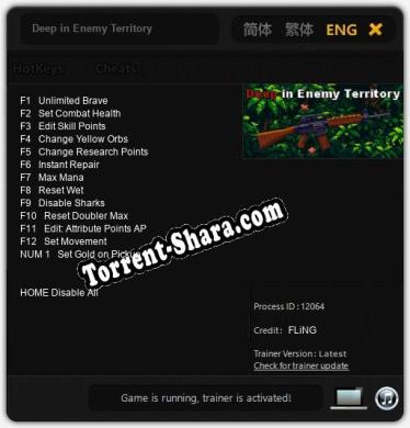 Deep in Enemy Territory: Читы, Трейнер +13 [FLiNG]