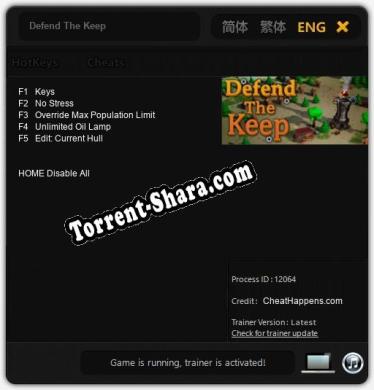 Defend The Keep: Читы, Трейнер +5 [CheatHappens.com]