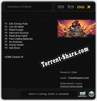 Defenders of Etheria: Трейнер +9 [v1.6]