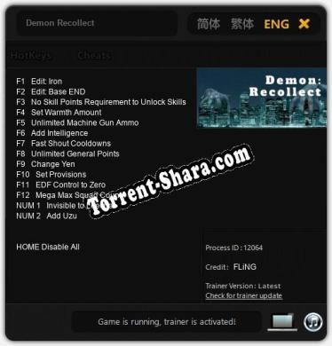 Demon Recollect: Трейнер +14 [v1.3]