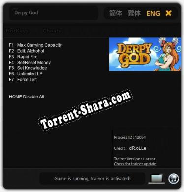 Derpy God: Трейнер +7 [v1.4]
