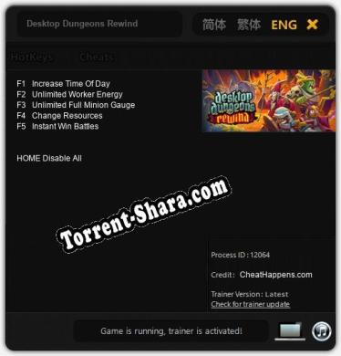 Desktop Dungeons Rewind: Читы, Трейнер +5 [CheatHappens.com]