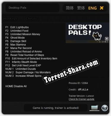 Трейнер для Desktop Pals [v1.0.6]