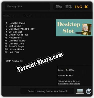 Desktop Slot: Читы, Трейнер +11 [FLiNG]