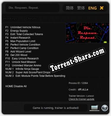 Die. Respawn. Repeat.: Трейнер +15 [v1.9]