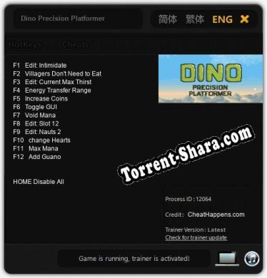 Dino Precision Platformer: ТРЕЙНЕР И ЧИТЫ (V1.0.59)