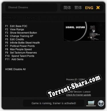 Dismal Dreams: Читы, Трейнер +11 [FLiNG]