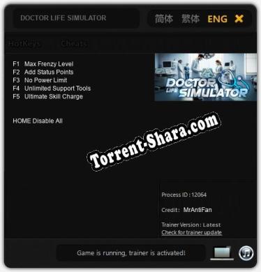 DOCTOR LIFE SIMULATOR: Читы, Трейнер +5 [MrAntiFan]