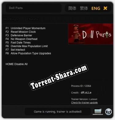 Doll Parts: Читы, Трейнер +8 [dR.oLLe]