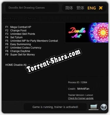 Трейнер для Doodle Art Drawing Games [v1.0.4]