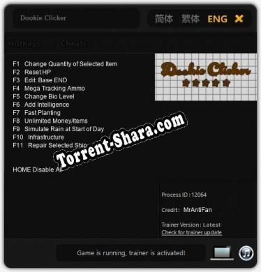Трейнер для Dookie Clicker [v1.0.1]