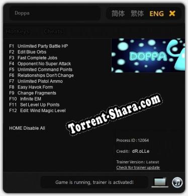 Doppa: ТРЕЙНЕР И ЧИТЫ (V1.0.86)