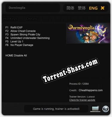 Dormiveglia: Трейнер +6 [v1.1]