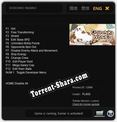 DORONKO WANKO: Трейнер +13 [v1.9]