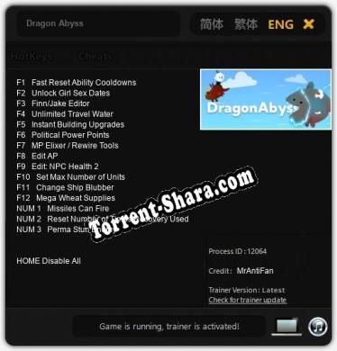 Dragon Abyss: ТРЕЙНЕР И ЧИТЫ (V1.0.81)