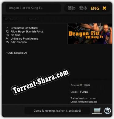 Dragon Fist VR Kung Fu: ТРЕЙНЕР И ЧИТЫ (V1.0.79)