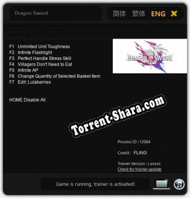 Dragon Sword: Читы, Трейнер +7 [FLiNG]