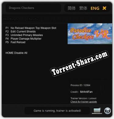 Dragons Checkers: ТРЕЙНЕР И ЧИТЫ (V1.0.98)