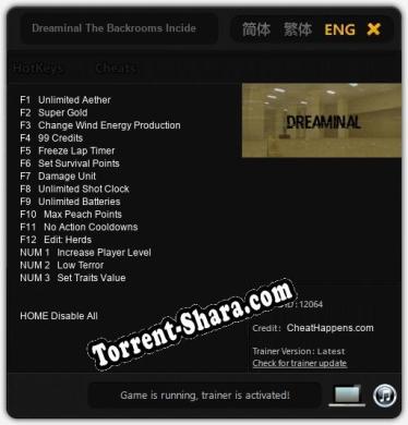 Dreaminal The Backrooms Incident: Трейнер +15 [v1.4]