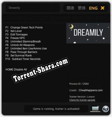 Dreamly: Трейнер +10 [v1.6]
