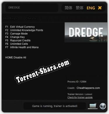 DREDGE: ТРЕЙНЕР И ЧИТЫ (V1.0.67)
