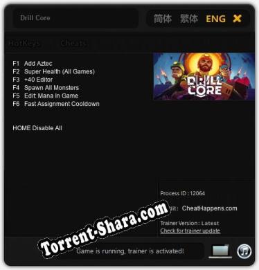 Drill Core: Трейнер +6 [v1.6]