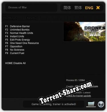 Drones of War: Трейнер +9 [v1.5]