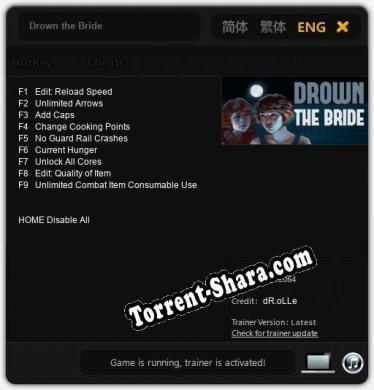 Drown the Bride: Читы, Трейнер +9 [dR.oLLe]