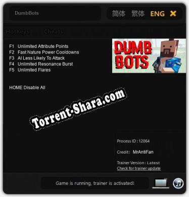 DumbBots: ТРЕЙНЕР И ЧИТЫ (V1.0.76)